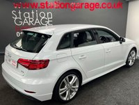 USED 2016 66 AUDI A3 1.4 TFSI S LINE 5d 148 BHP PEARL WHITE - SAT NAV - &pound;30 TAX - APPLE PLAY
