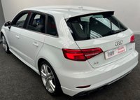 USED 2016 66 AUDI A3 1.4 TFSI S LINE 5d 148 BHP PEARL WHITE - SAT NAV - &pound;30 TAX - APPLE PLAY