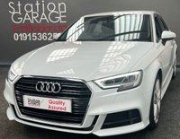USED 2016 66 AUDI A3 1.4 TFSI S LINE 5d 148 BHP PEARL WHITE - SAT NAV - &pound;30 TAX - APPLE PLAY
