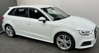 USED 2016 66 AUDI A3 1.4 TFSI S LINE 5d 148 BHP PEARL WHITE - SAT NAV - &pound;30 TAX - APPLE PLAY