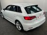 USED 2016 66 AUDI A3 1.4 TFSI S LINE 5d 148 BHP PEARL WHITE - SAT NAV - &pound;30 TAX - APPLE PLAY