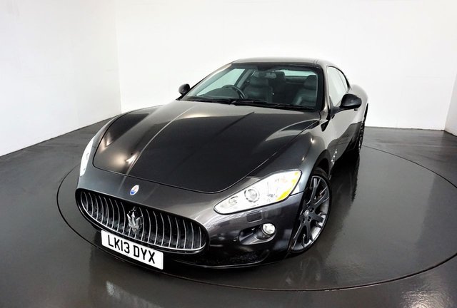 2013 13 Maserati Granturismo 4.7 S 2d-GRIGIO GRANITO WITH HEATED LIGHT BROWN LEATHER AND MASERATI EMBOSSED HEADRESTS-BOSE SPEAKERS-20