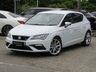 USED 2019 19 SEAT LEON 1.5 TSI EVO FR SPORT 5d 129 BHP Finished in NEVADA WHITE with FULL BLACK HEATED LEATHER. This Leon is a great all-rounder. It is great to drive, well equipped and roomy in the back, The 1.5 TSI 130 gives great economy (worth considering with the price of fuel). It is one of the very best sporty looking family cars. Features include Sat Nav, Full Heated Leather, DAB Radio, Virtual Dash, B/Tooth, Tinted Windows, 18" Alloys, Parking Sensors and much more. Just Servied with 12 Months MOT.