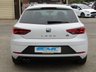 USED 2019 19 SEAT LEON 1.5 TSI EVO FR SPORT 5d 129 BHP Finished in NEVADA WHITE with FULL BLACK HEATED LEATHER. This Leon is a great all-rounder. It is great to drive, well equipped and roomy in the back, The 1.5 TSI 130 gives great economy (worth considering with the price of fuel). It is one of the very best sporty looking family cars. Features include Sat Nav, Full Heated Leather, DAB Radio, Virtual Dash, B/Tooth, Tinted Windows, 18" Alloys, Parking Sensors and much more. Just Servied with 12 Months MOT.