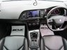 USED 2019 19 SEAT LEON 1.5 TSI EVO FR SPORT 5d 129 BHP Finished in NEVADA WHITE with FULL BLACK HEATED LEATHER. This Leon is a great all-rounder. It is great to drive, well equipped and roomy in the back, The 1.5 TSI 130 gives great economy (worth considering with the price of fuel). It is one of the very best sporty looking family cars. Features include Sat Nav, Full Heated Leather, DAB Radio, Virtual Dash, B/Tooth, Tinted Windows, 18" Alloys, Parking Sensors and much more. Just Servied with 12 Months MOT.