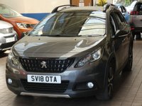 USED 2018 18 PEUGEOT 2008 1.2 PURETECH S/S GT LINE 5d 110 BHP SAT NAV PANORAMIC SUNROOF PARKING SENSORS FREE 12 MONTHS GOLD WARRANTY