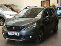 USED 2018 18 PEUGEOT 2008 1.2 PURETECH S/S GT LINE 5d 110 BHP SAT NAV PANORAMIC SUNROOF PARKING SENSORS FREE 12 MONTHS GOLD WARRANTY
