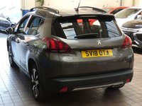 USED 2018 18 PEUGEOT 2008 1.2 PURETECH S/S GT LINE 5d 110 BHP SAT NAV PANORAMIC SUNROOF PARKING SENSORS FREE 12 MONTHS GOLD WARRANTY
