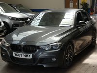 USED 2017 67 BMW 3 SERIES 2.0 330E M SPORT SHADOW EDITION 4d 249 BHP SAT NAV LEATHER HEATED SEATS 6 MONTHS GOLD WARRANTY