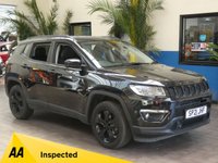 USED 2021 21 JEEP COMPASS 1.4 MULTIAIR II NIGHT EAGLE 5d 138 BHP SAT NAV PART LEATHER INTERIOR NEARLY NEW BARGAIN