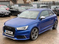 USED 2014 64 AUDI S1 2.0 S1 QUATTRO 3d 228 BHP MEDIA+AUX+NAVIGATION+PRIVACY GLASS+PARKING SENSORS+CLIMATE+LEATHER TRIM+HEATED LEATHER SEATS+BLUETOOTH+USB+ALLOYS+DAB