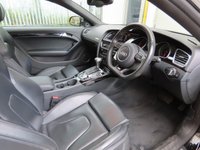 USED 2015 64 AUDI A5 3.0 TDI QUATTRO BLACK EDITION 2d 245 BHP 1 OWNER + FULL AUDI SERVICE HISTORY + 1 YEAR MOT AND BREAKDOWN COVER