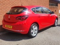 USED 2013 13 VAUXHALL ASTRA 1.4 SRI 5d 98 BHP LOW MILES- FULL VAUXHALL SERVICE HISTORY