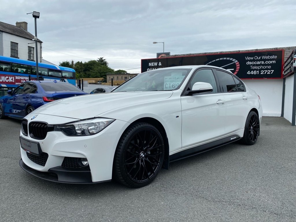 USED 2015 65 BMW 3 SERIES 2.0 320D M SPORT 4d 188 BHP FULL BLACK SPORTS LEATHER