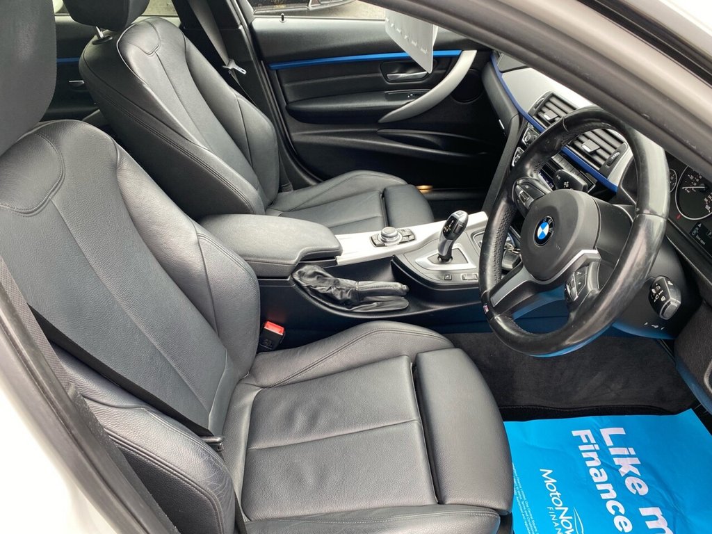USED 2015 65 BMW 3 SERIES 2.0 320D M SPORT 4d 188 BHP FULL BLACK SPORTS LEATHER