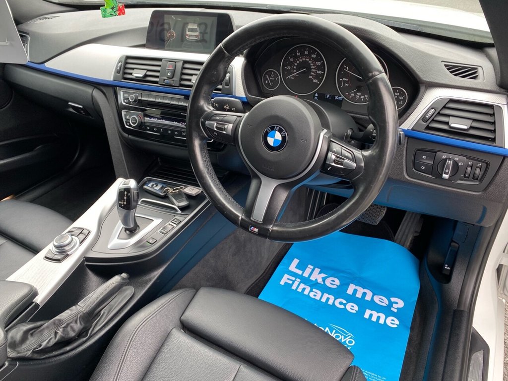 USED 2015 65 BMW 3 SERIES 2.0 320D M SPORT 4d 188 BHP FULL BLACK SPORTS LEATHER