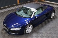 USED 2013 13 AUDI R8 4.2 SPYDER V8 QUATTRO 2d 424 BHP LOW MILEAGE STUNNING R8 SPYDER IN ESTORIL BLUE