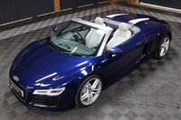 USED 2013 13 AUDI R8 4.2 SPYDER V8 QUATTRO 2d 424 BHP LOW MILEAGE STUNNING R8 SPYDER IN ESTORIL BLUE