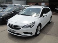 USED 2019 19 VAUXHALL ASTRA 1.6 DESIGN CDTI S/S 5d 135 BHP GENUINE MILEAGE AUTOMATIC ULEZ