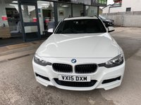 USED 2015 15 BMW 3 SERIES 3.0 330D M SPORT TOURING 5d 255 BHP +  BLACK LEATHER WITH HEATED SEATS + BLUETOOTH + FULL SERVICE HISTORY + PAN ELECTRIC SUNROOF+