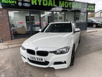 USED 2015 15 BMW 3 SERIES 3.0 330D M SPORT TOURING 5d 255 BHP +  BLACK LEATHER WITH HEATED SEATS + BLUETOOTH + FULL SERVICE HISTORY + PAN ELECTRIC SUNROOF+