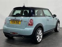 USED 2011 61 MINI HATCH COOPER 1.6 COOPER 3d 122 BHP Ice Blue, Chilli pack, 17" Conical alloy wheels,