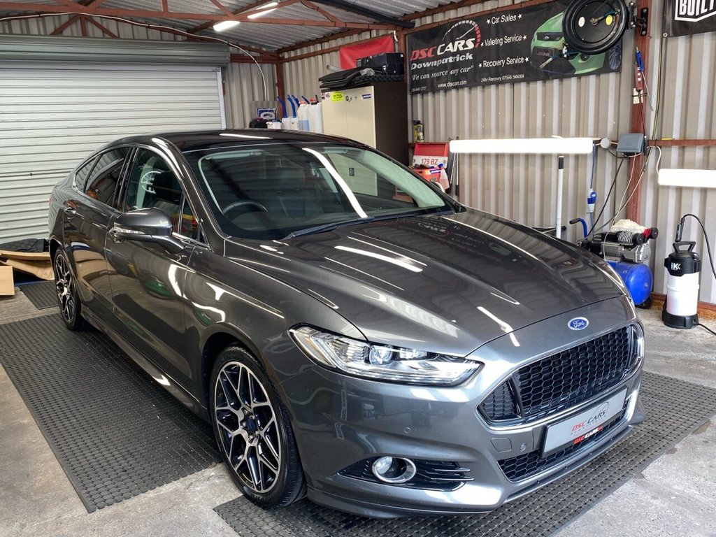 USED 2016 16 FORD MONDEO 2.0 TITANIUM TDCI 5d 177 BHP FULL BLACK LEATHER