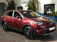 USED 2017 66 TOYOTA RAV4 2.5 VVT-I ICON AWD TSS 5d 197 BHP &pound;30 ROAD TAX SAT NAV CAMERA PART LEATHER