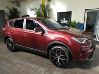 USED 2017 66 TOYOTA RAV4 2.5 VVT-I ICON AWD TSS 5d 197 BHP &pound;30 ROAD TAX SAT NAV CAMERA PART LEATHER