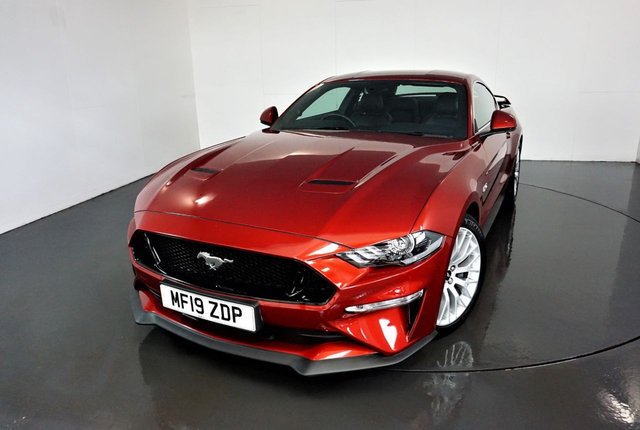 2019 19 Ford Mustang 5.0 GT 2d AUTO-1 OWNER FROM NEW-LOW MILEAGE EXAMPLE FINISHED IN RUBY RED  WITH HEATED AND COOLED BLACK LEATHER-19