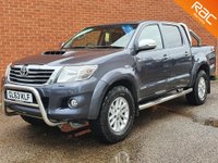USED 2014 63 TOYOTA HI-LUX 3.0 INVINCIBLE 4X4 D-4D DCB 169 BHP ** NO VAT ** NO VAT - LOW MILES - REAR CAMERA - SAT NAV - FULL BLACK LEATHER HEATED SEATS