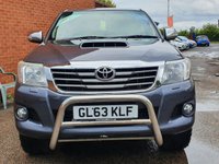USED 2014 63 TOYOTA HI-LUX 3.0 INVINCIBLE 4X4 D-4D DCB 169 BHP ** NO VAT ** NO VAT - LOW MILES - REAR CAMERA - SAT NAV - FULL BLACK LEATHER HEATED SEATS