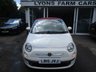 USED 2015 15 FIAT 500C 1.2 LOUNGE CONVERTIBLE 3d 69 BHP *Optional extra Pearlescent White Tricoat Paint with upgraded 16" Alloy Wheels & Automatic Climate Control* Fiat Main Dealer Service History + Just Serviced, Two Previous Owners, MOT until June 2023, Convertible, Great fuel economy! Only &pound;30 Road Tax!