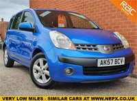 USED 2007 57 NISSAN NOTE 1.4 SE 5d 87 BHP LOW MILES - FULL 12 MONTHS MOT