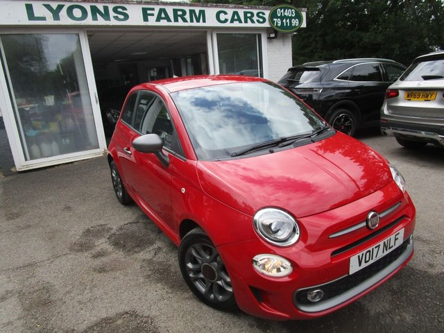 2017 17 Fiat 500 1.2 S (SPORT) 3d 69 BHP NEW SHAPE