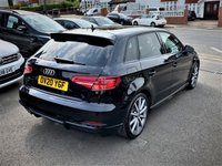 USED 2020 20 AUDI A3 1.5 SPORTBACK TFSI S LINE BLACK EDITION 5d 148 BHP [APPLE CARPLAY | NAV | F/R SENS.]