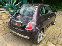 USED 2015 11 FIAT 500 1.2 LOUNGE 3d 69 BHP STUNNING GREAT SPEC 2015 FIAT 500 LOUNGE - 16 INCH UPGRADE ALLOYS - PANORAMIC GLASS ROOF - CHILL-OUT PURPLE PEARL METALLIC - CHROME PACK - &pound;30 PER YEAR ROAD TAX - LOW INSURANCE GROUP - IDEAL 1ST CAR