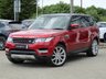 USED 2014 14 LAND ROVER RANGE ROVER SPORT 3.0 SDV6 HSE 5d 288 BHP Finished in FIRENZE RED METALIC with contrasting HEATED MEMORY LEATHER SEATS. This top of the range model is great, comfortable and fun to drive. This car is a good choice if you want a posh car that's brilliant for family life. Features include Tinted Windows, Rear view camera, Heated Memory front and rear Leather Seats, Sat Nav, DAB, Cruise, 22 " Alloys, and much more. Land Rover Dealer serviced at 10912 miles, 21973 miles, 36339 miles, 47320 miles, 59909 miles and at 89064 miles.