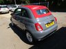 USED 2016 16 FIAT 500C 1.2 LOUNGE 3d 69 BHP CONVERTIBLE NEW SHAPE Low Mileage, Convertible, Main Dealer Service History + Just Serviced, Only &pound;20 Road Tax! MOT until June 2023, Great fuel economy!