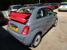 USED 2016 16 FIAT 500C 1.2 LOUNGE 3d 69 BHP CONVERTIBLE NEW SHAPE Low Mileage, Convertible, Main Dealer Service History + Just Serviced, Only &pound;20 Road Tax! MOT until June 2023, Great fuel economy!
