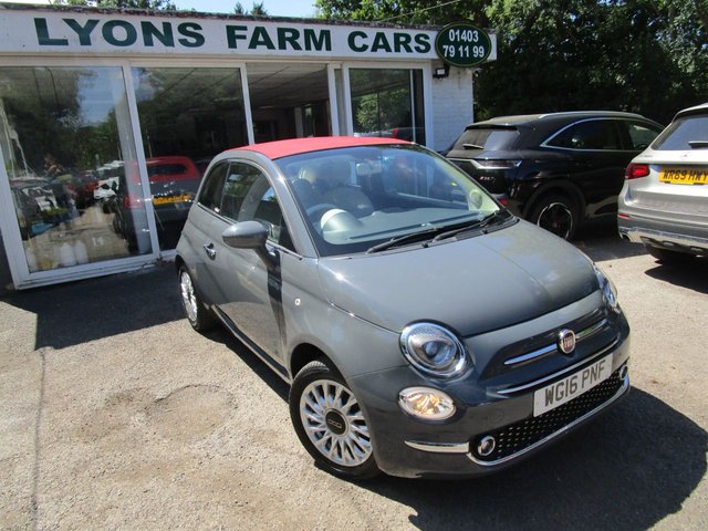 2016 16 Fiat 500c 1.2 LOUNGE 3d 69 BHP CONVERTIBLE NEW SHAPE