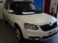 USED 2014 14 SKODA YETI OUTDOOR 1.6 ELEGANCE GREENLINE II TDI CR 5d 103 BHP ......FULL LEATHER....Timing Belt done