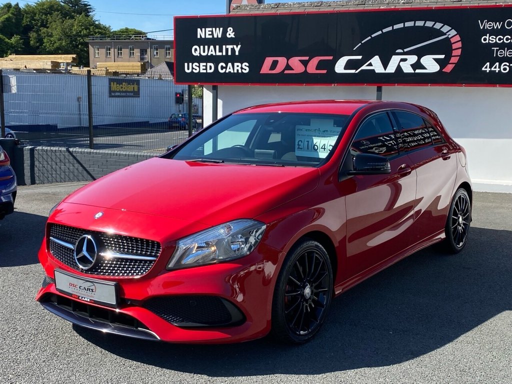USED 2017 MERCEDES-BENZ A-CLASS 1.5 A 180 D AMG LINE 5d 107 BHP ALLOYS REFURBISHED GLOSS BLACK