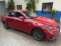 USED 2019 19 LEXUS IS 2.5 300H F SPORT 4d 179 BHP MASSIVE SPEC SAT NAV LEATHER HEATED/VENTILATED ELECTRIC SEATS REAR CAMERA