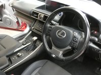 USED 2019 19 LEXUS IS 2.5 300H F SPORT 4d 179 BHP MASSIVE SPEC SAT NAV LEATHER HEATED/VENTILATED ELECTRIC SEATS REAR CAMERA