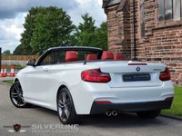 USED 2015 65 BMW 2 SERIES 2.0 220D M SPORT 2d 188 BHP PEARL WHITE | RED LEATHER | FULL HISTORY
