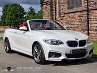 USED 2015 65 BMW 2 SERIES 2.0 220D M SPORT 2d 188 BHP PEARL WHITE | RED LEATHER | FULL HISTORY