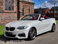 USED 2015 65 BMW 2 SERIES 2.0 220D M SPORT 2d 188 BHP PEARL WHITE | RED LEATHER | FULL HISTORY