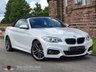 USED 2015 65 BMW 2 SERIES 2.0 220D M SPORT 2d 188 BHP PEARL WHITE | RED LEATHER | FULL HISTORY