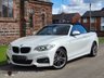 USED 2015 65 BMW 2 SERIES 2.0 220D M SPORT 2d 188 BHP PEARL WHITE | RED LEATHER | FULL HISTORY